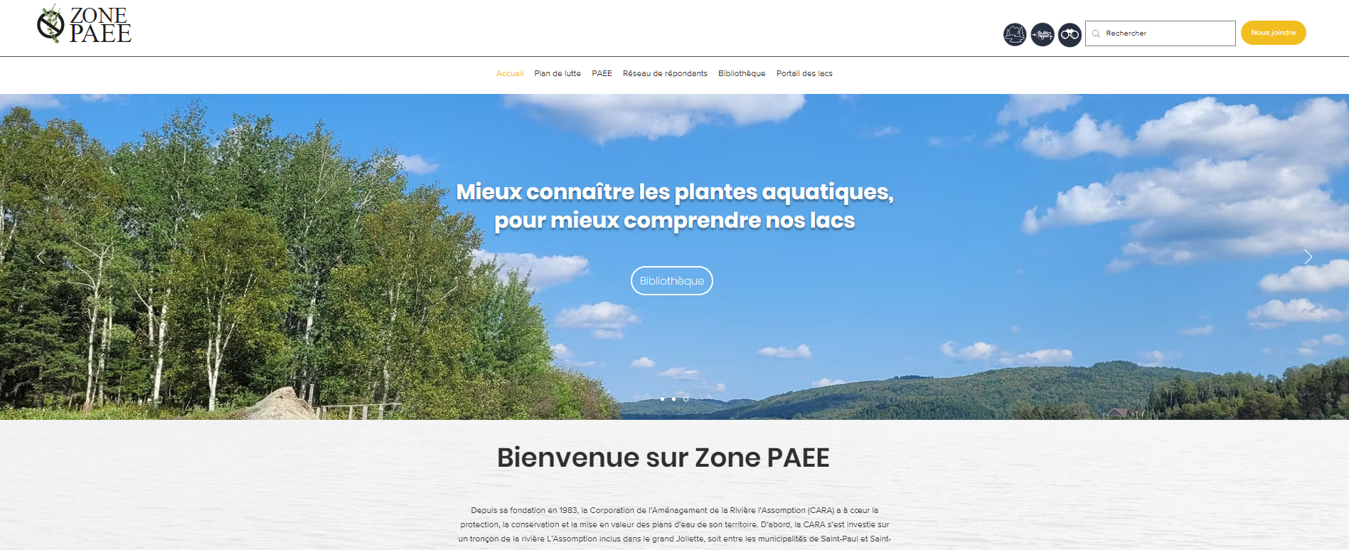 Site Internet Zone PAEE